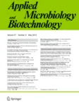 Applied Microbiology and Biotechnology cover