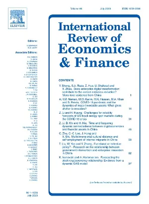 International Review of Economics and Finance cover