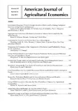 American Journal of Agricultural Economics cover