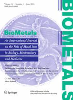 Biometals cover