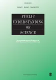 Public Understanding of Science cover