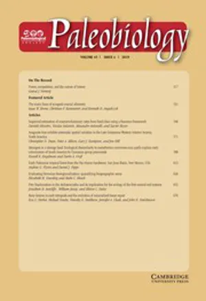 Paleobiology cover