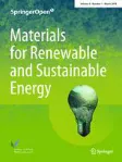 Materials for Renewable and Sustainable Energy cover