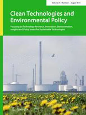 Clean Technologies and Environmental Policy cover