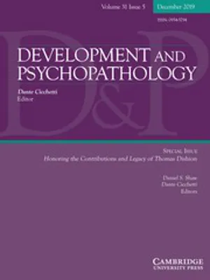 Development and Psychopathology cover