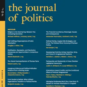 Journal of Politics cover