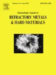 International Journal of Refractory Metals and Hard Materials cover