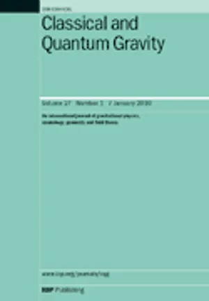 Classical and Quantum Gravity cover