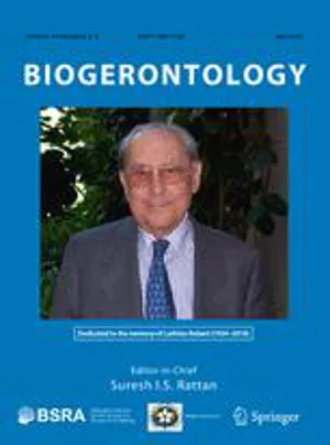 Biogerontology cover