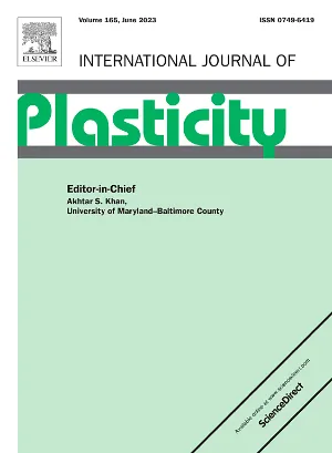 International Journal of Plasticity cover