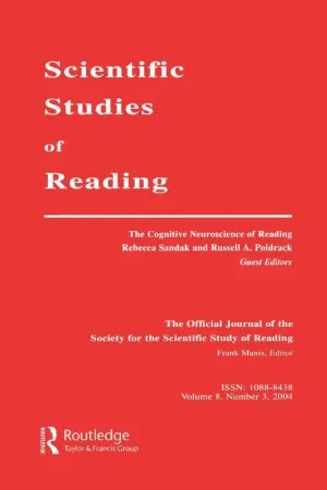 Scientific Studies of Reading cover