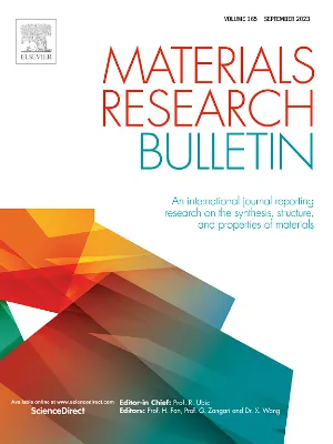 Materials Research Bulletin cover
