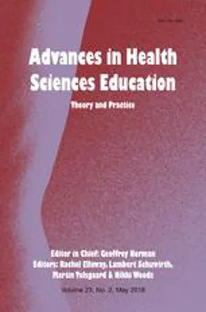 Advances in Health Sciences Education cover