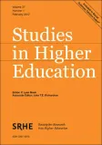 Studies in Higher Education cover