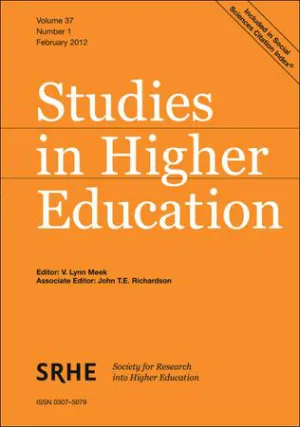 Studies in Higher Education cover