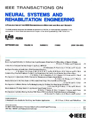 IEEE Transactions on Neural Systems and Rehabilitation Engineering cover