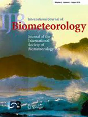 International Journal of Biometeorology cover