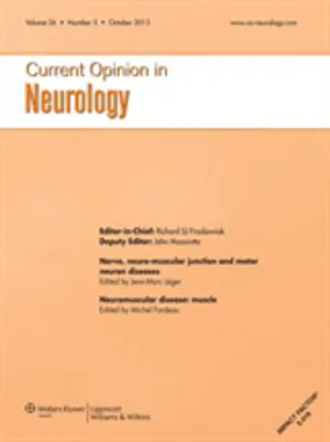 Current Opinion in Neurology cover