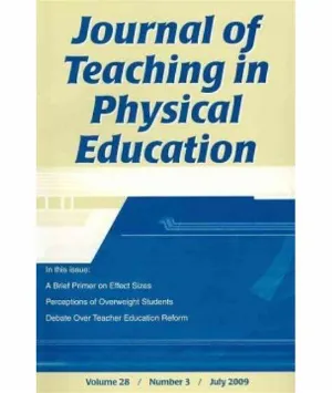 Journal of Teaching in Physical Education cover
