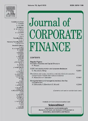 Journal of Corporate Finance cover