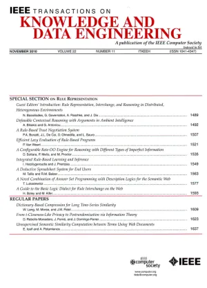 IEEE Transactions on Knowledge and Data Engineering cover