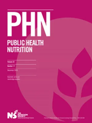 Public Health Nutrition cover