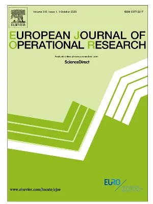 European Journal of Operational Research cover
