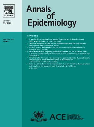 Annals of Epidemiology cover