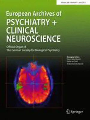 European Archives of Psychiatry and Clinical Neuroscience cover