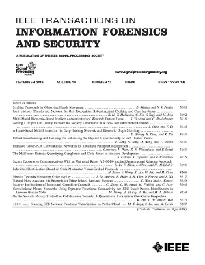 IEEE Transactions on Information Forensics and Security cover