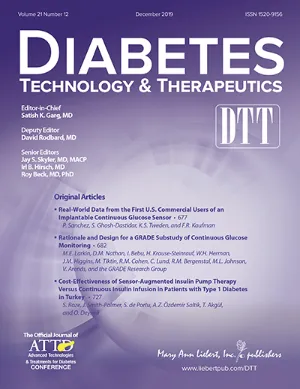 Diabetes Technology and Therapeutics cover