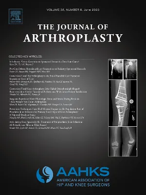 JOURNAL OF ARTHROPLASTY cover