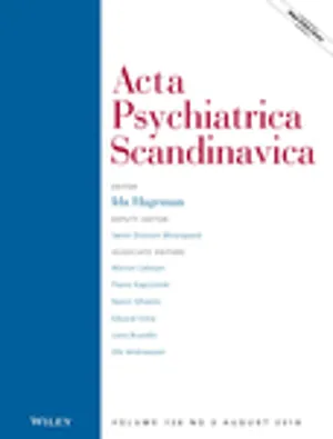 Acta Psychiatrica Scandinavica cover