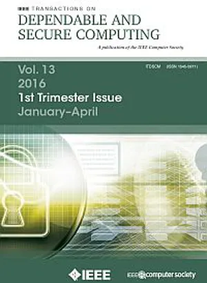 IEEE Transactions on Dependable and Secure Computing cover