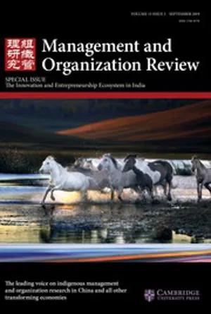 Management and Organization Review cover