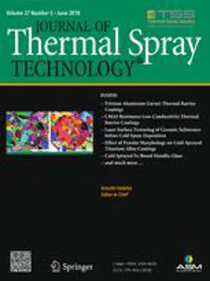 Journal of Thermal Spray Technology cover