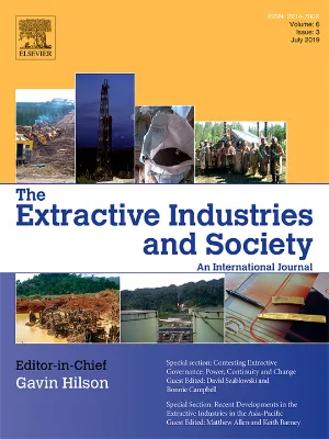 Extractive Industries and Society cover