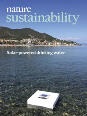 Nature Sustainability cover