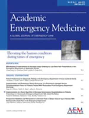 Academic Emergency Medicine cover