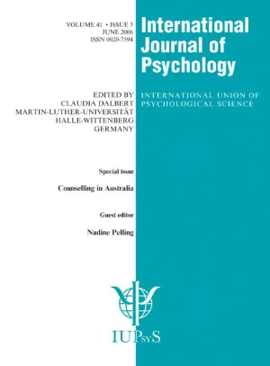 International Journal of Psychology cover