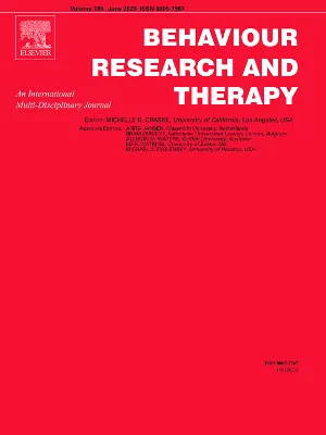 Behaviour Research and Therapy cover
